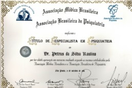 2007 - ASSOCIAÇÃO BRASILEIRA DE PSIQUIATRIA - Título de Especialista